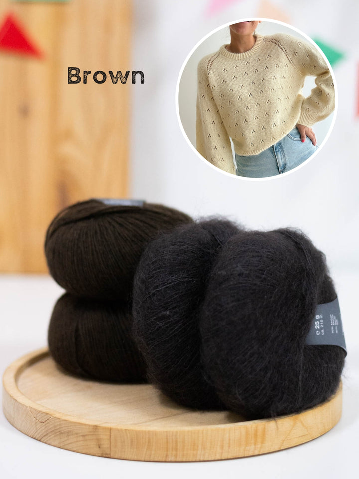 Breipakket Lillie Sweater - Kolibri by Johanna