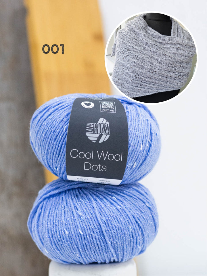 Breipakket Lizas Tuch Cable Love - Cool Wool Dots