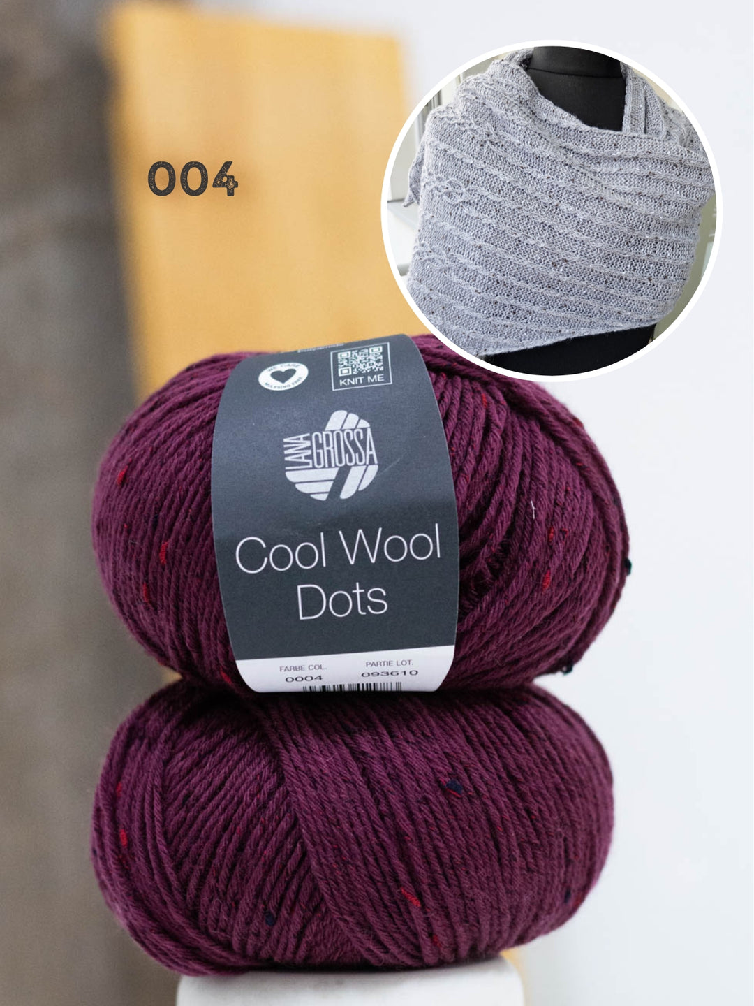 Breipakket Lizas Tuch Cable Love - Cool Wool Dots