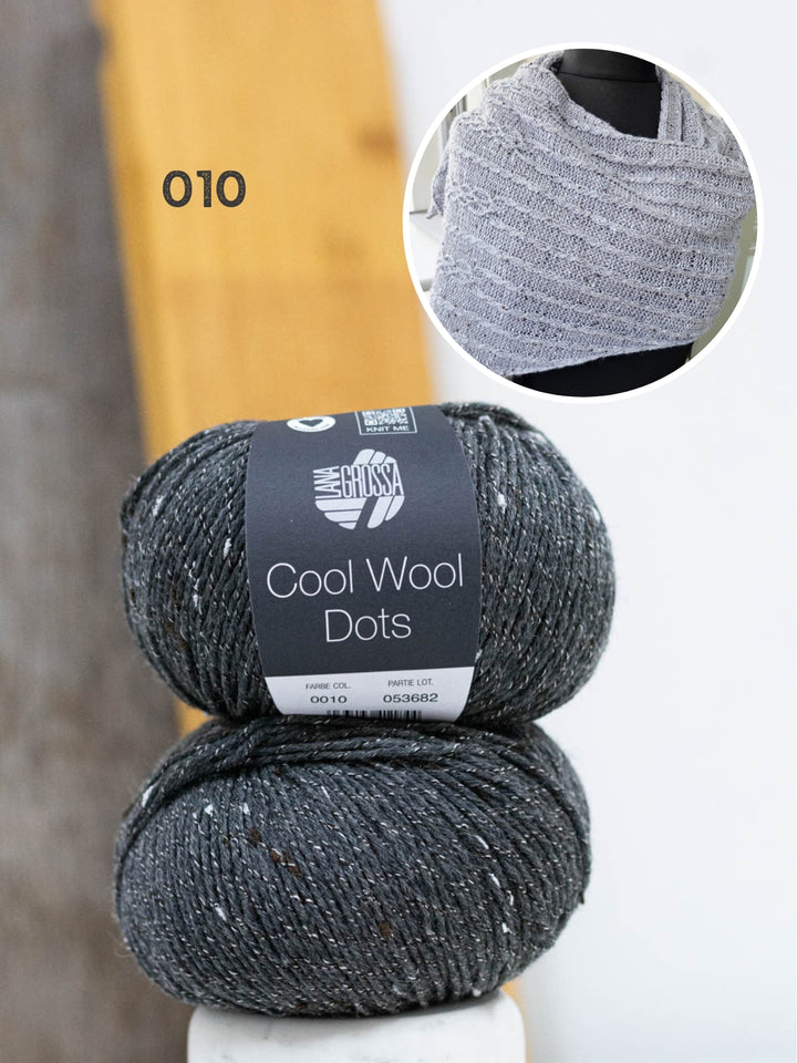 Breipakket Lizas Tuch Cable Love - Cool Wool Dots