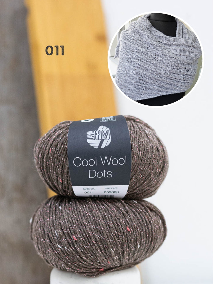 Breipakket Lizas Tuch Cable Love - Cool Wool Dots