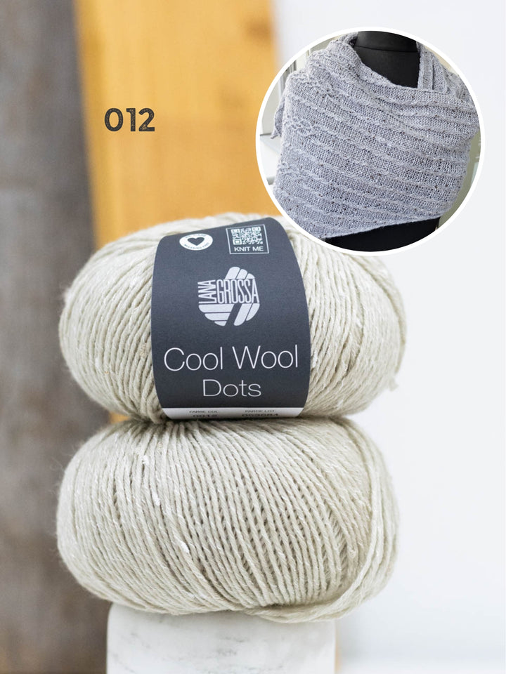 Breipakket Lizas Tuch Cable Love - Cool Wool Dots