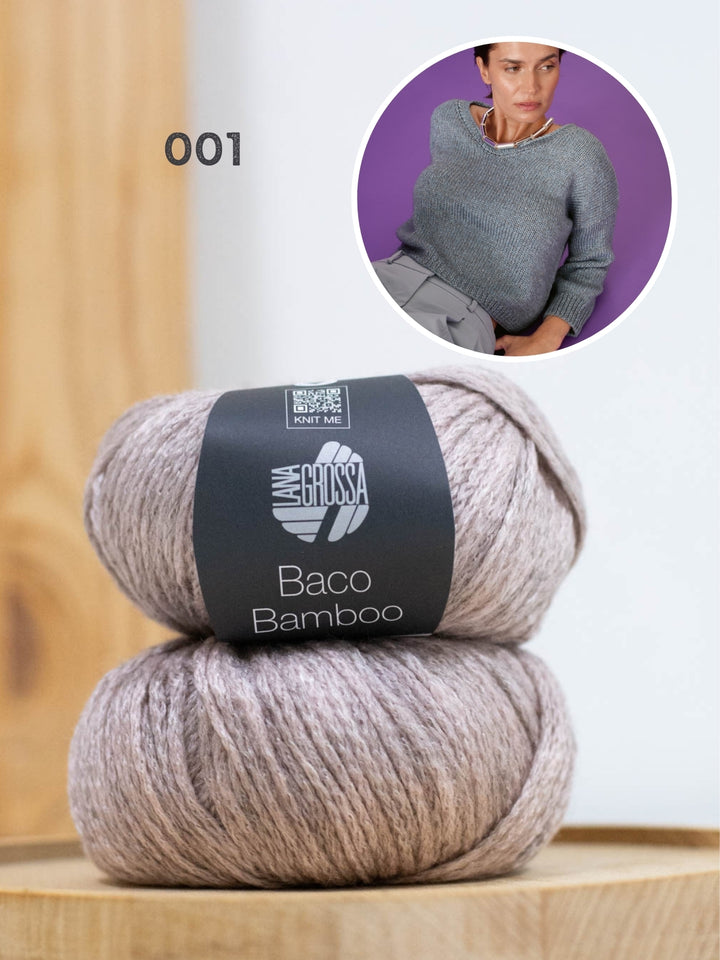 Breipakket Baco Bamboo v-hals trui