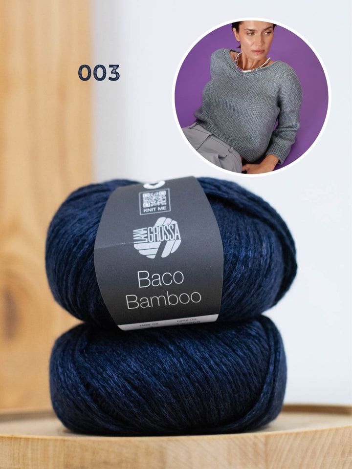 Breipakket Baco Bamboo v-hals trui