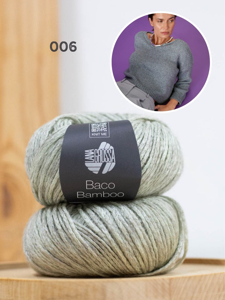 Breipakket Baco Bamboo v-hals trui