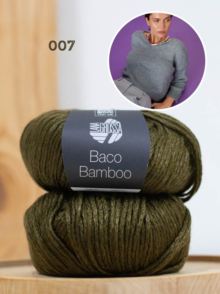 Breipakket Baco Bamboo v-hals trui