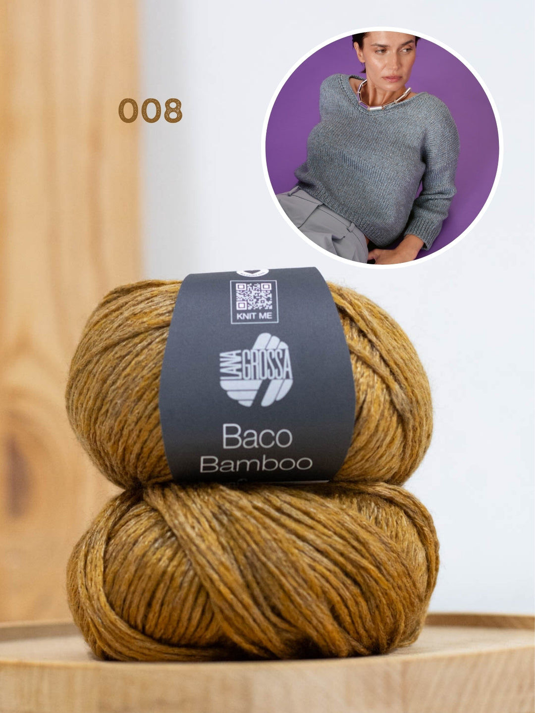 Breipakket Baco Bamboo v-hals trui