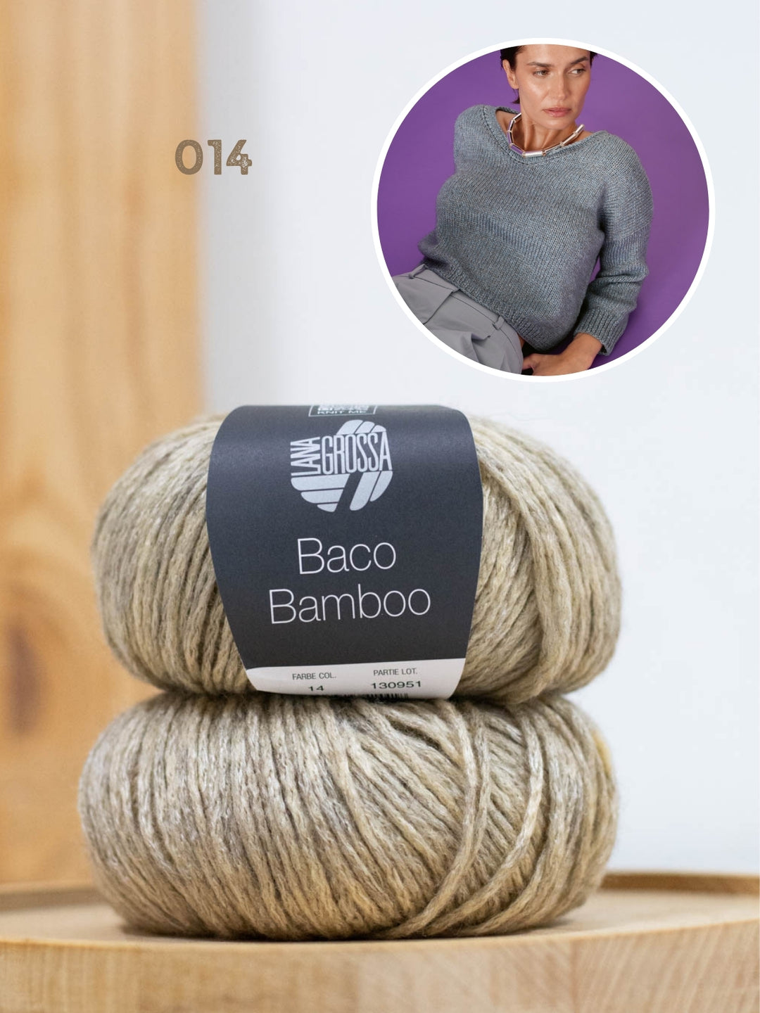 Breipakket Baco Bamboo v-hals trui