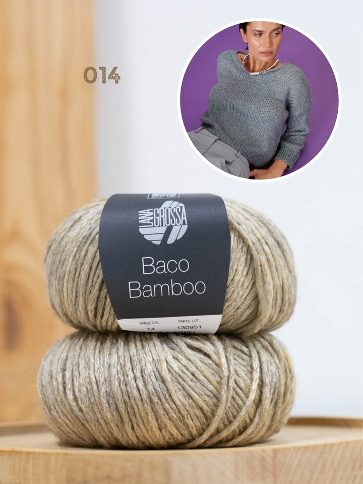 Breipakket Baco Bamboo v-hals trui