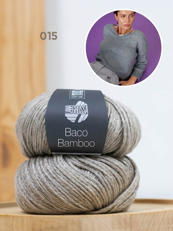 Breipakket Baco Bamboo v-hals trui
