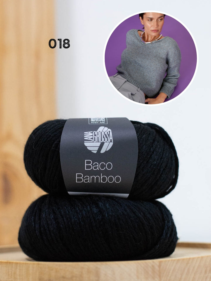 Breipakket Baco Bamboo v-hals trui