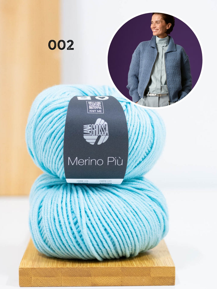 Breipakket Merino Piú vest met rits