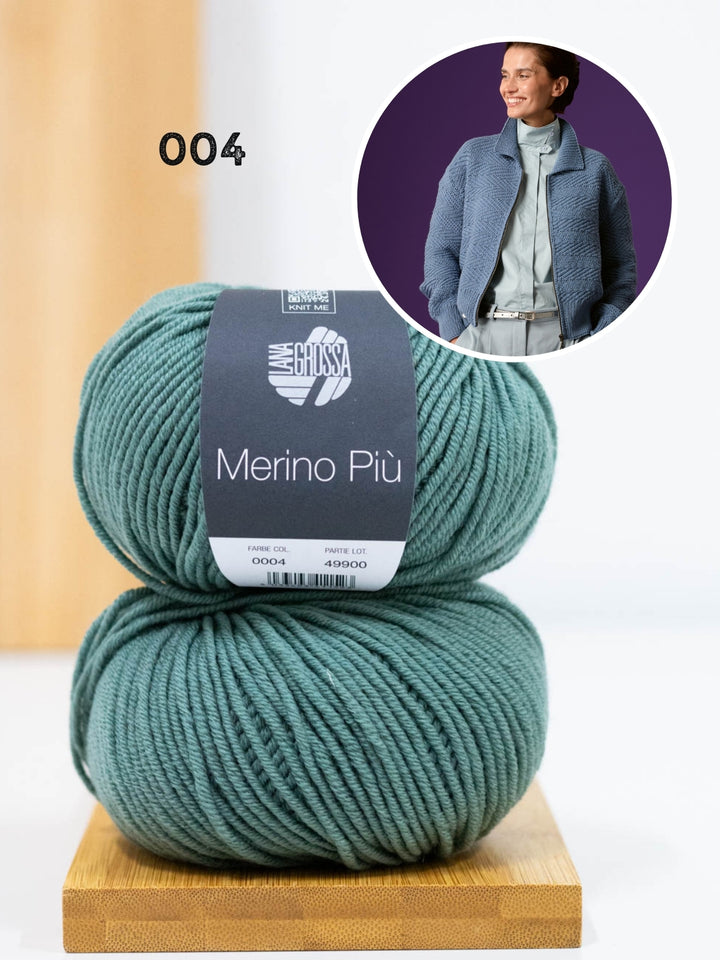 Breipakket Merino Piú vest met rits