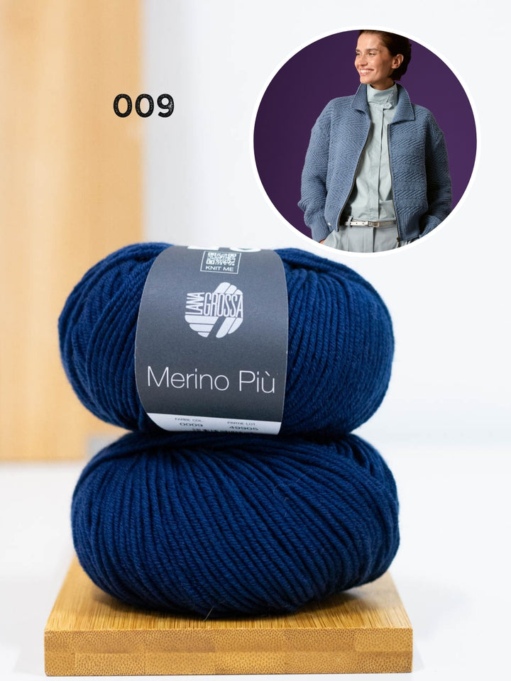 Breipakket Merino Piú vest met rits