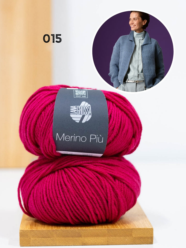 Breipakket Merino Piú vest met rits