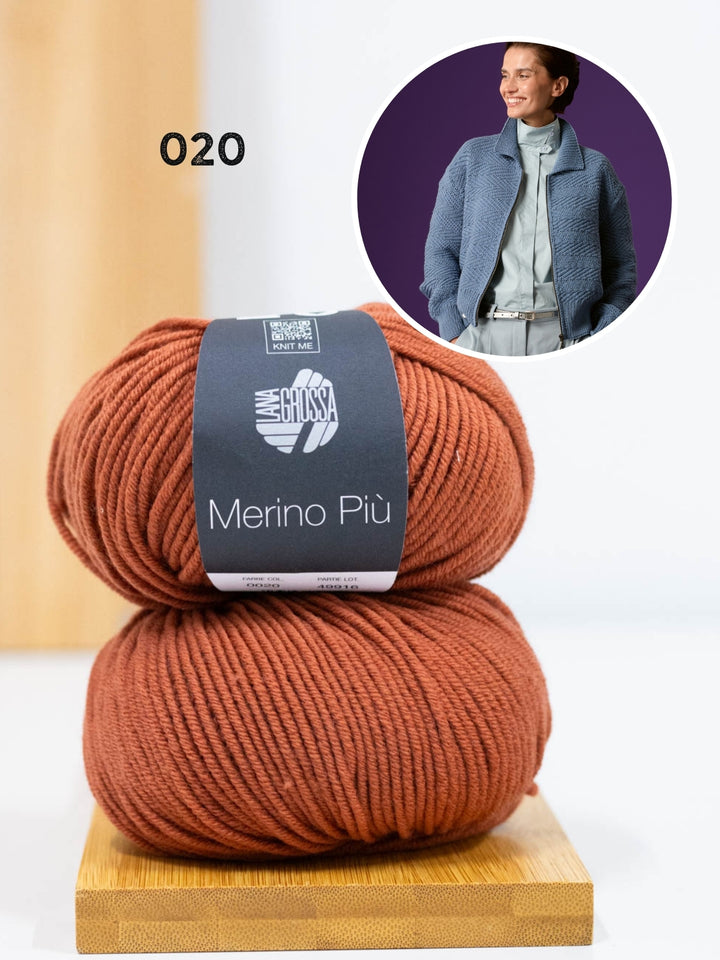 Breipakket Merino Piú vest met rits