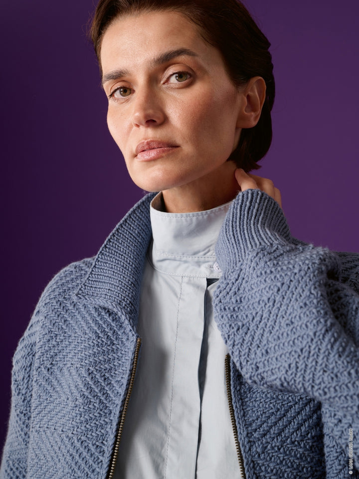 Breipakket Merino Piú vest met rits