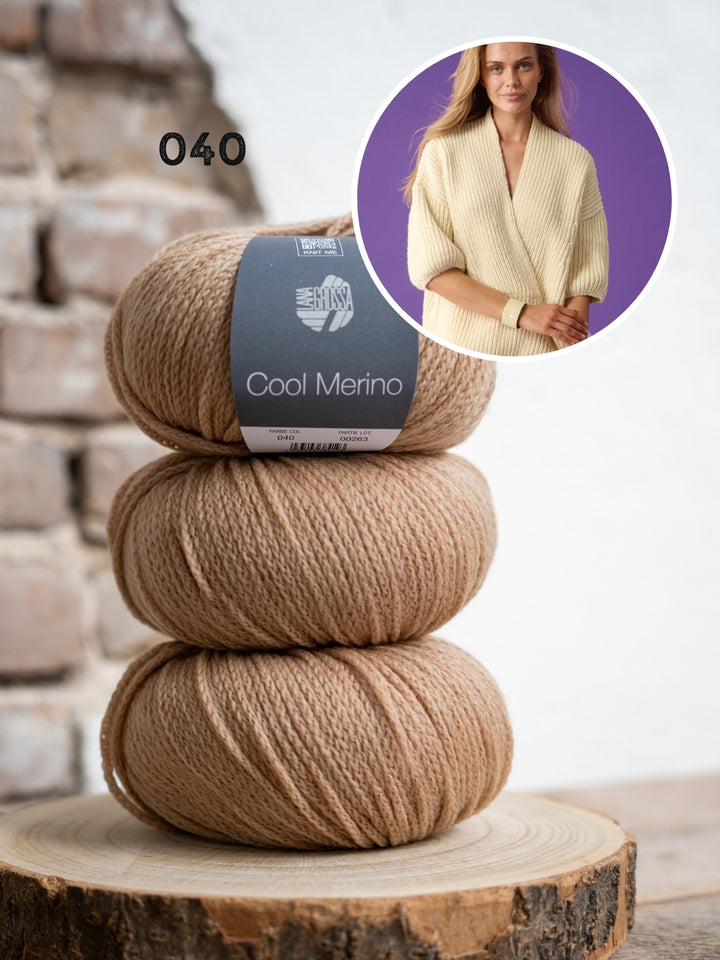 Breipakket Cool Merino v-hals trui
