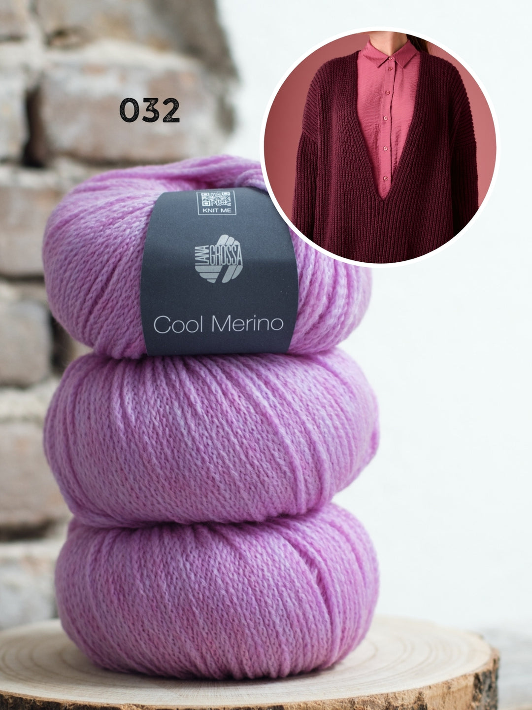 Breipakket Cool Merino diepe v-hals trui