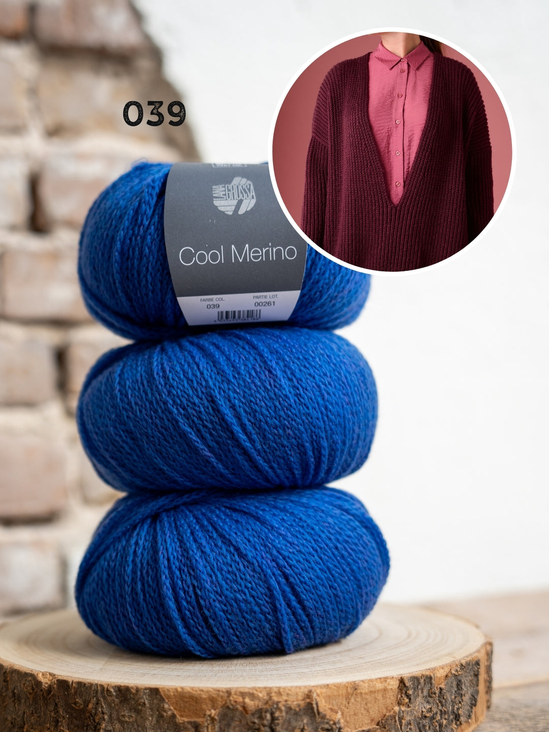 Breipakket Cool Merino diepe v-hals trui