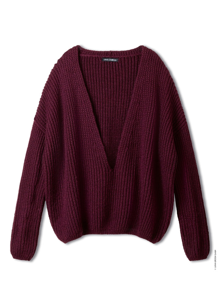 Breipakket Cool Merino diepe v-hals trui