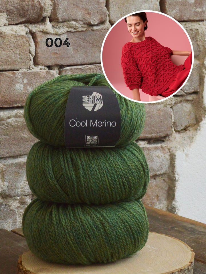 Breipakket Cool Merino trui met noppen