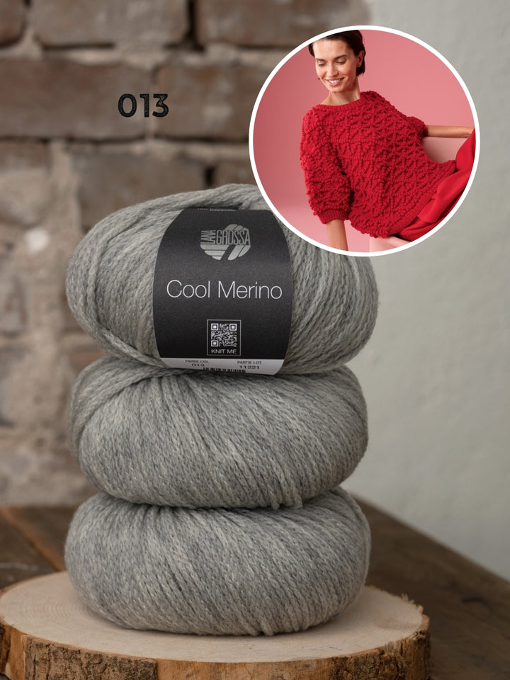 Breipakket Cool Merino trui met noppen