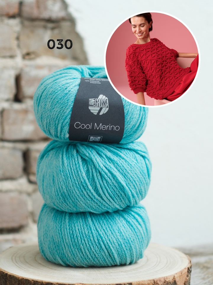 Breipakket Cool Merino trui met noppen