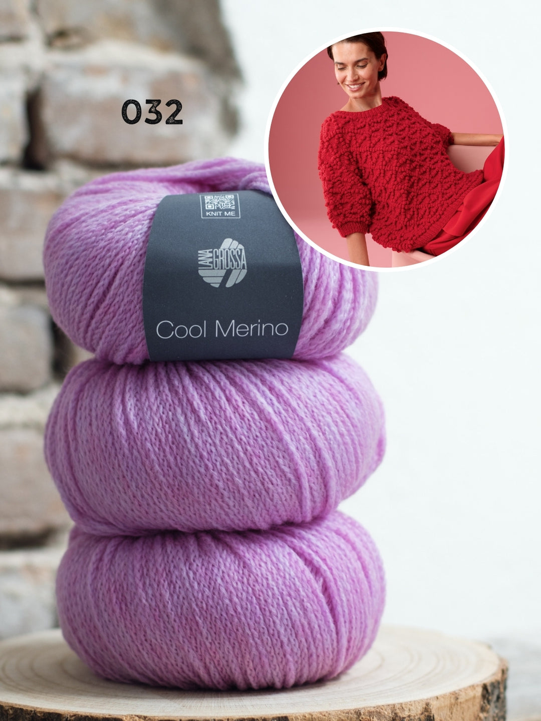 Breipakket Cool Merino trui met noppen