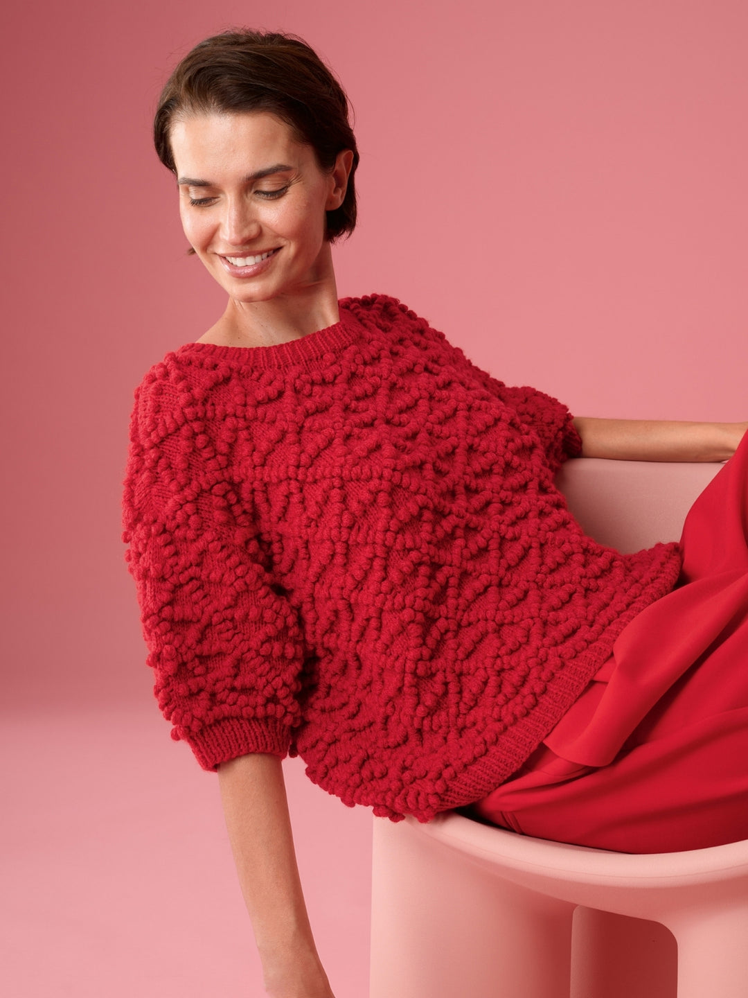 Breipakket Cool Merino trui met noppen