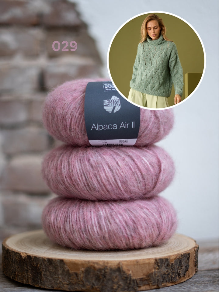 Breipakket Alpaca Air II ajour coltrui