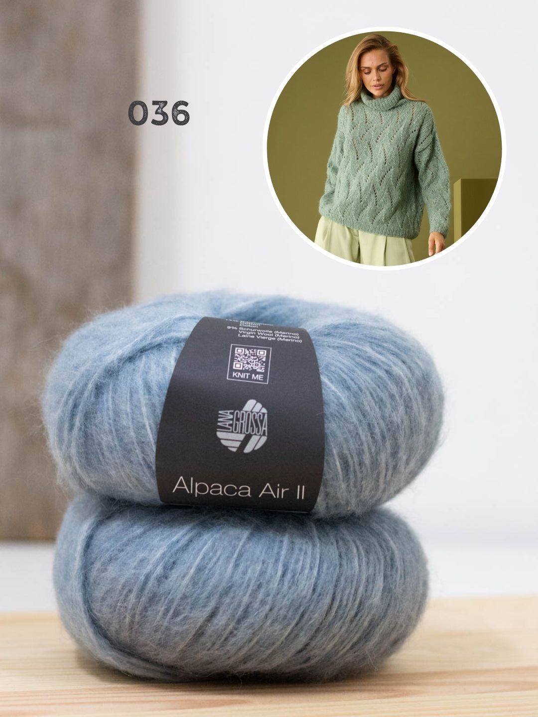 Breipakket Alpaca Air II ajour coltrui