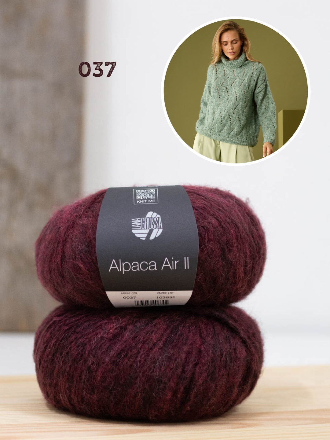 Breipakket Alpaca Air II ajour coltrui