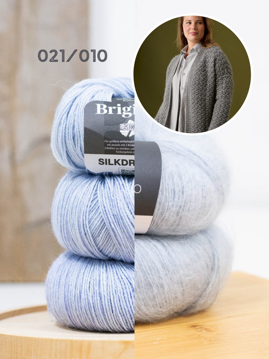 Haakpakket Brigitte Silkdream &amp; Filo Di Gio vest