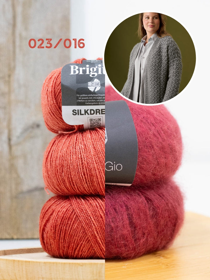 Haakpakket Brigitte Silkdream &amp; Filo Di Gio vest