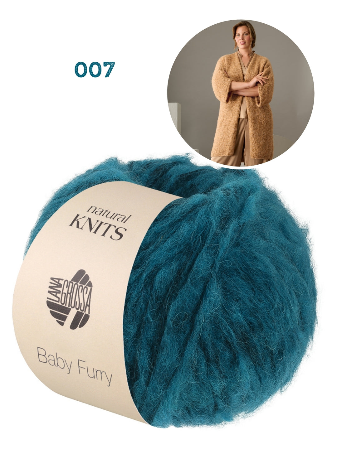 Breipakket Baby Furry vest