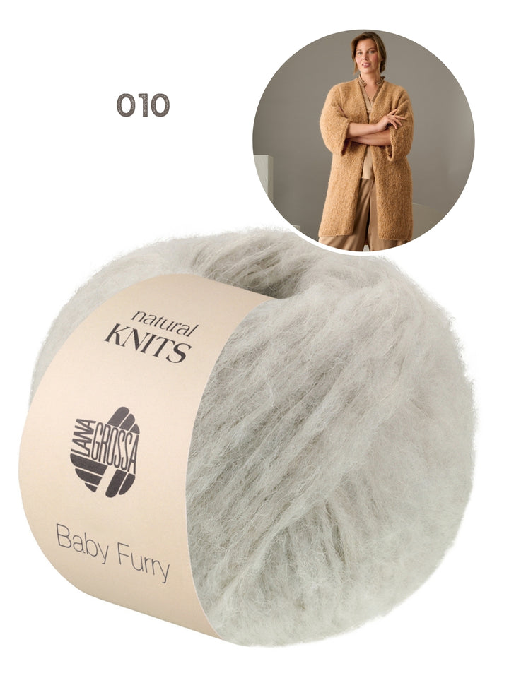 Breipakket Baby Furry vest