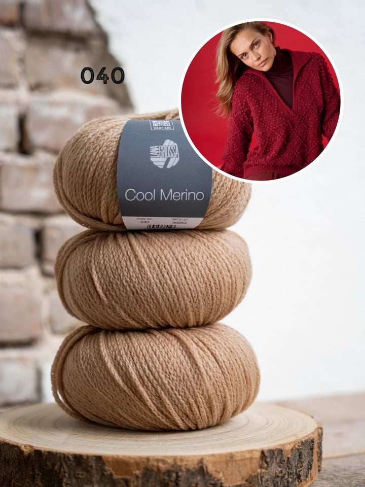 Breipakket Cool Merino trui met kraag