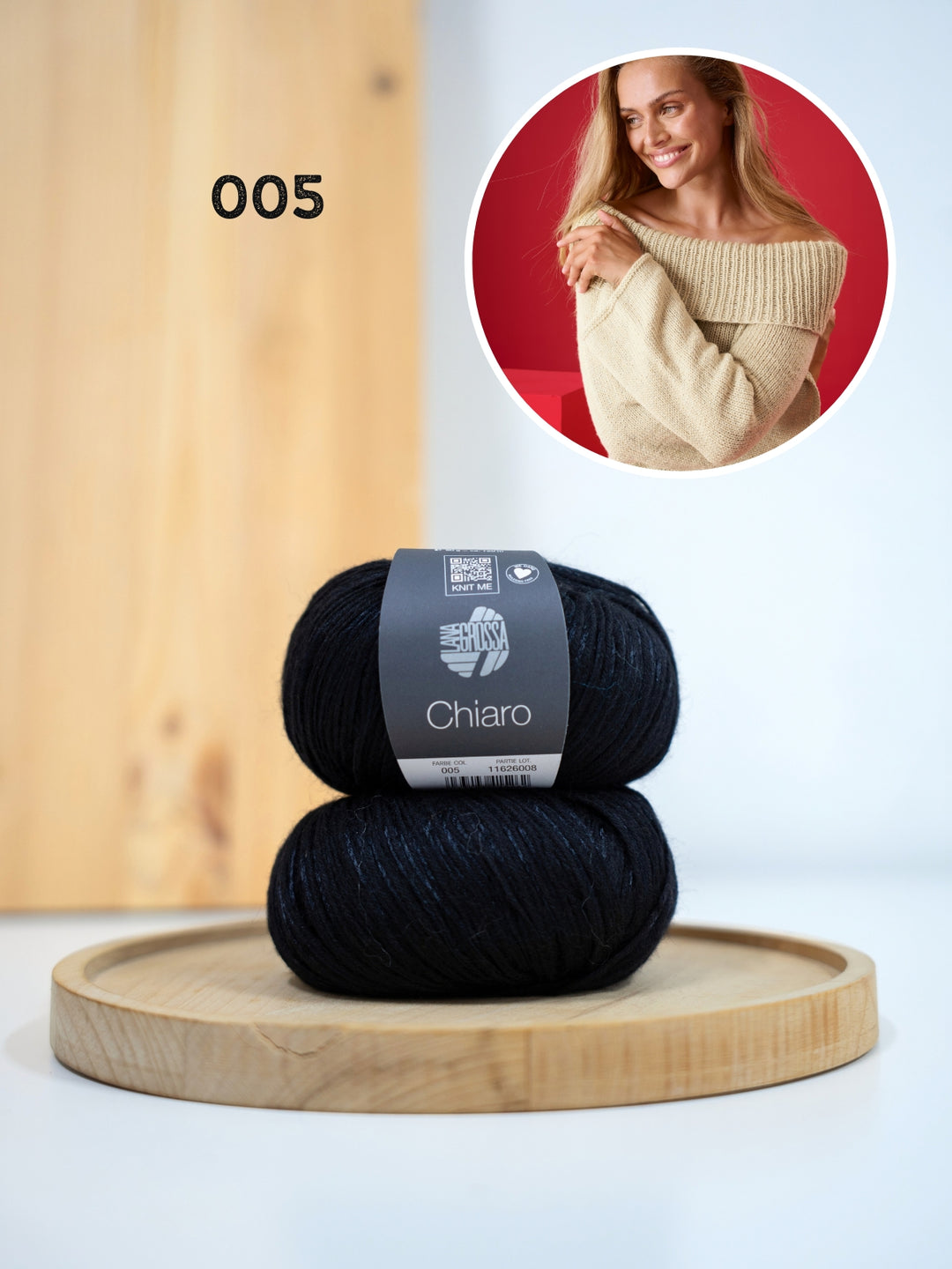 Breipakket Chiaro off-shoulder raglantrui