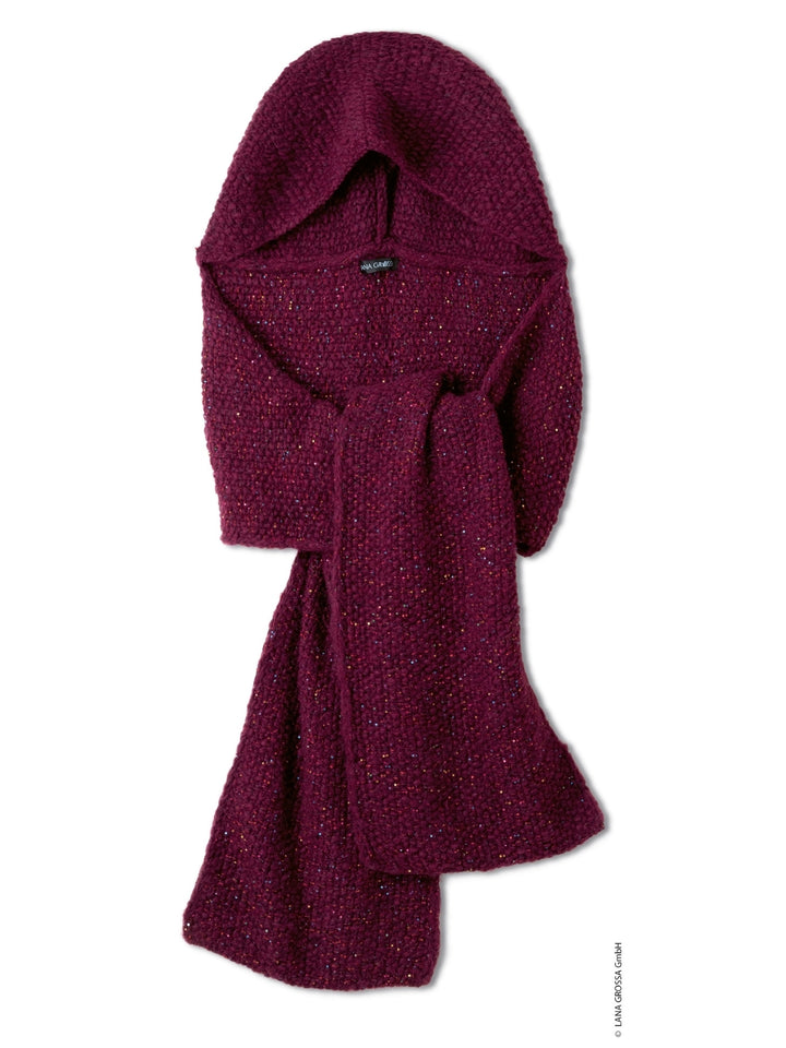 Breipakket Baby Furry &amp; Glamour sjaal met capuchon