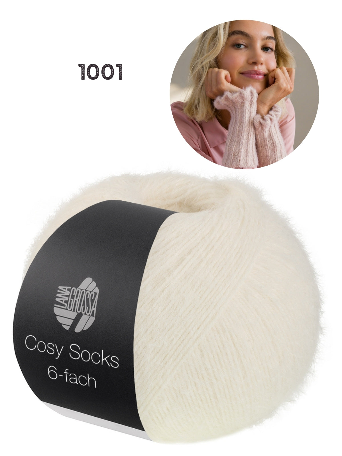 Breipakket Cosy Socks 6-fach polswarmers kleur 1001