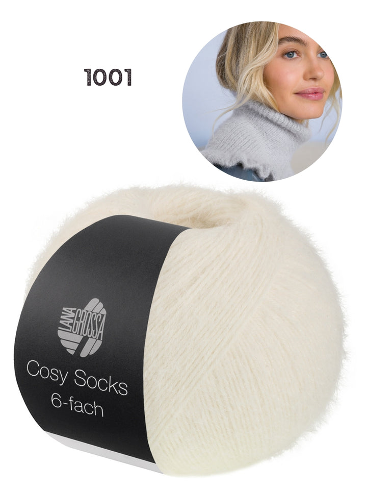 Breipakket Cosy Socks 6-fach col kleur 1001