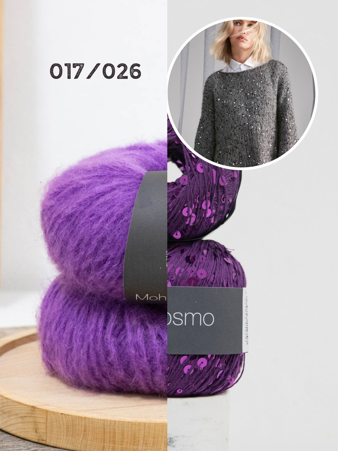 Breipakket Mohair Di Gio Cosmo trui met trompetmouwen