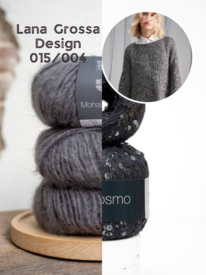 Breipakket Mohair Di Gio Cosmo trui met trompetmouwen