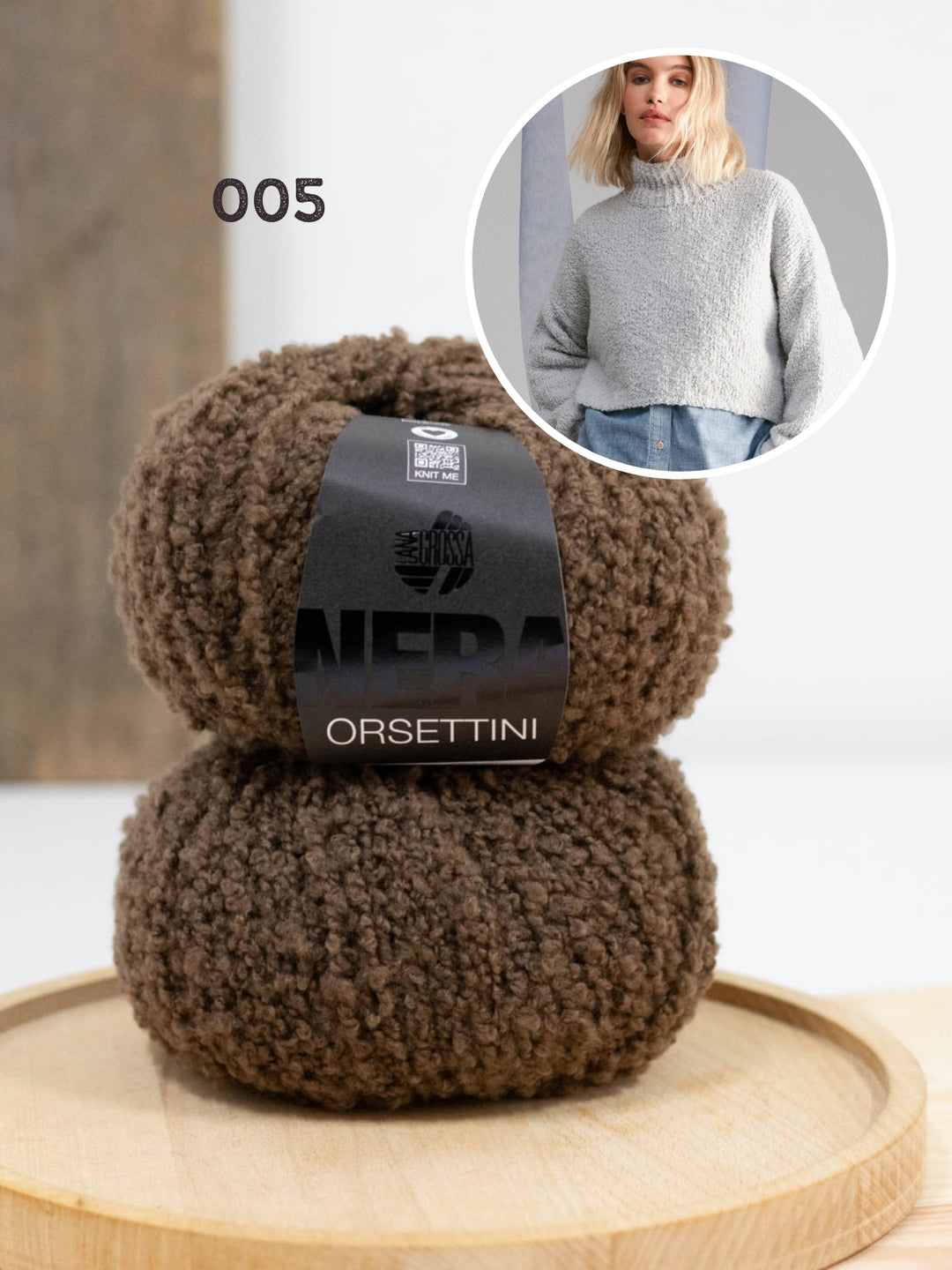 Breipakket Orsettini trui met hoge kraag