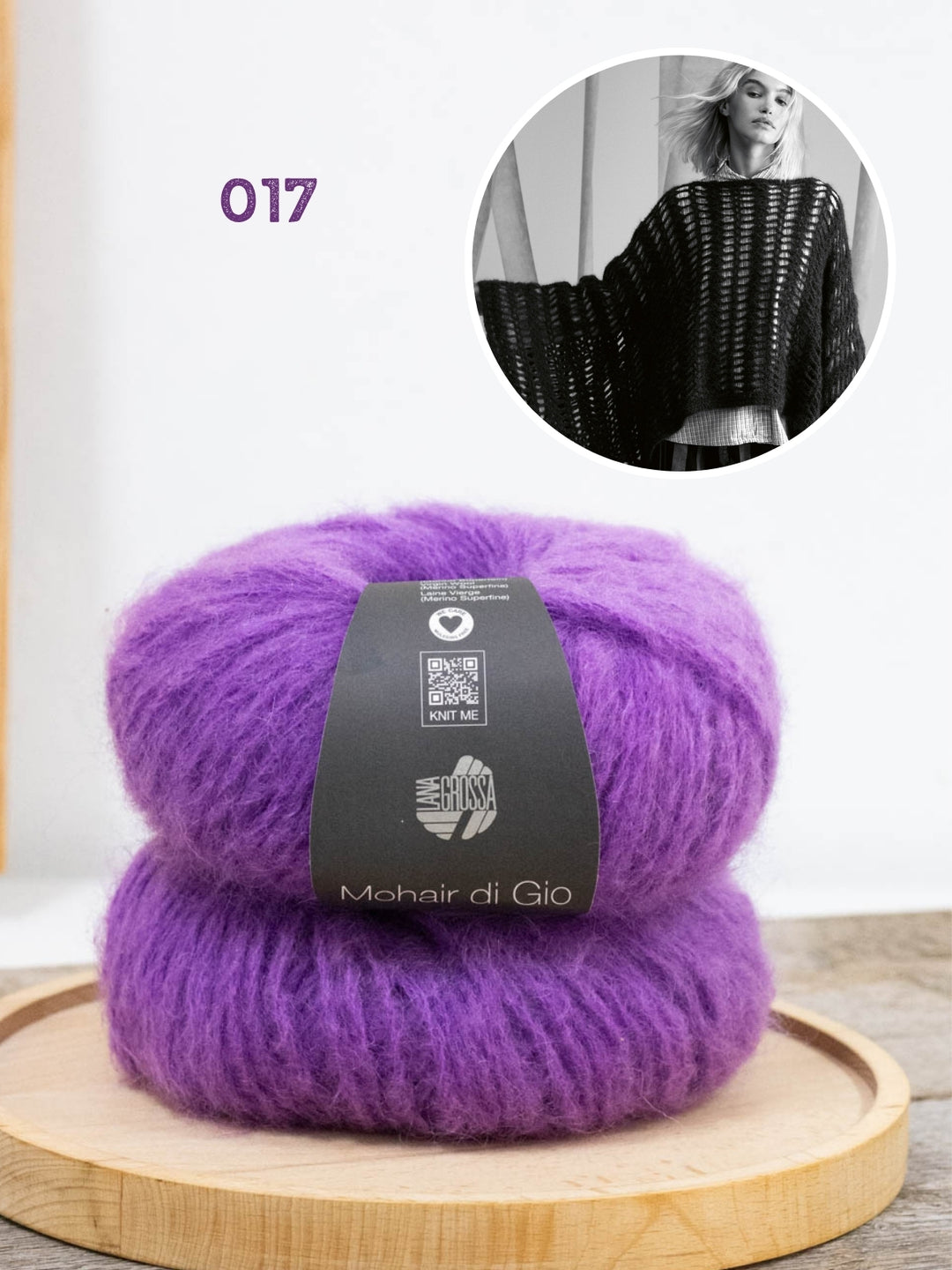 Haakpakket Mohair Di Gio poncho
