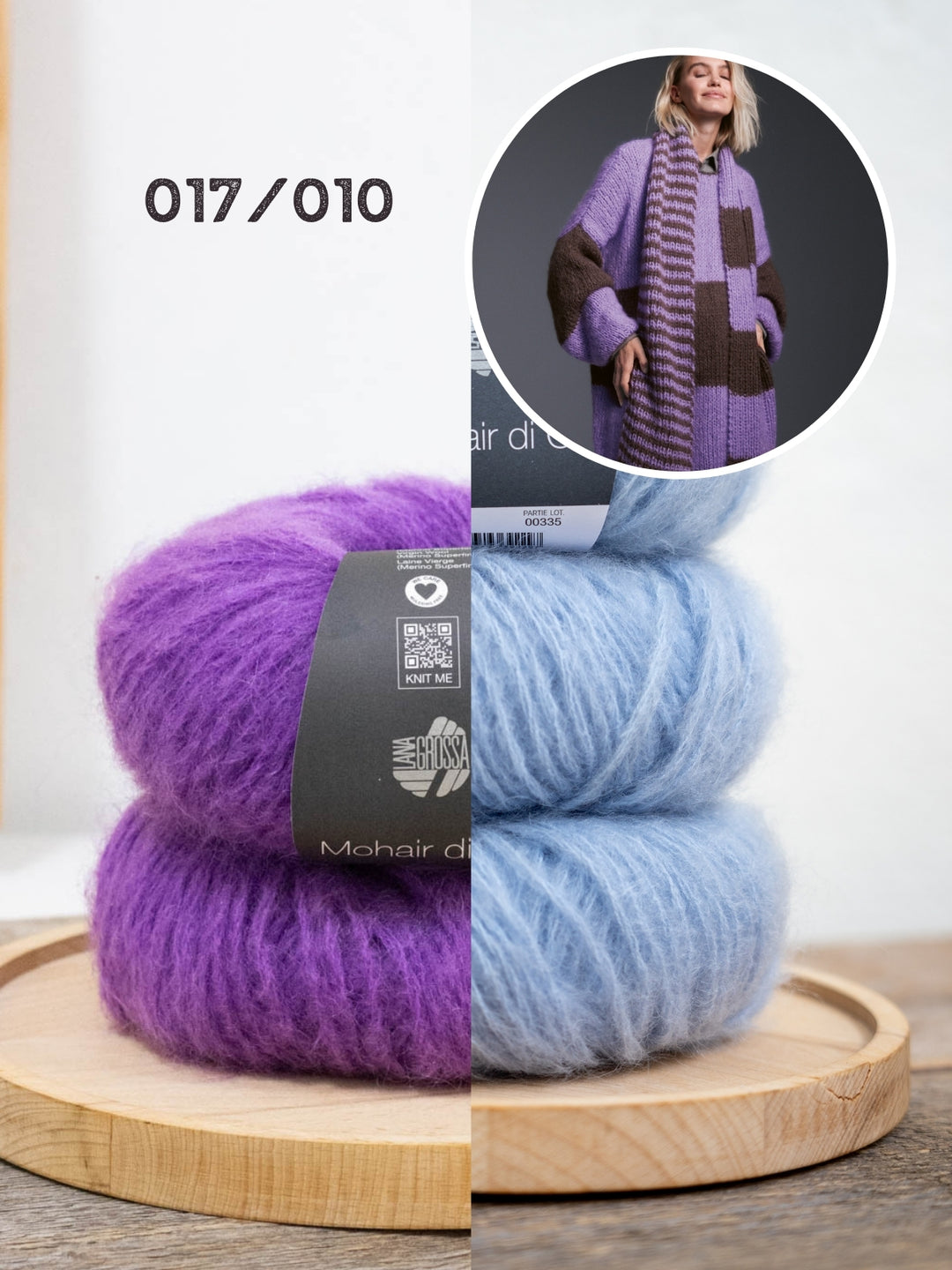 Breipakket Mohair Di Gio strepensjaal