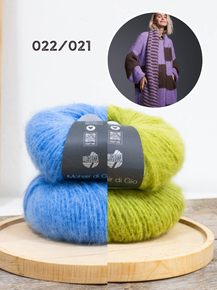 Breipakket Mohair Di Gio strepensjaal