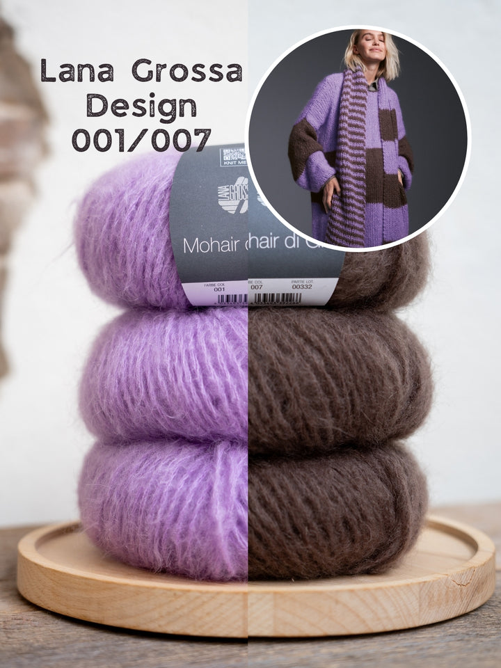 Breipakket Mohair Di Gio strepensjaal