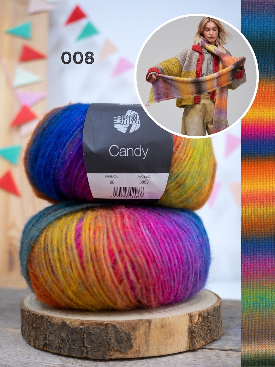 Breipakket Candy sjaal
